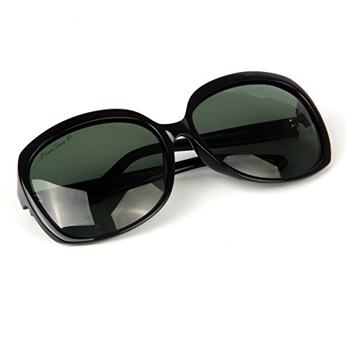 LianSan Acetate Oversized Women's Sunglasses Uv400 Protection Polarized Sunglasses Simple Sunglasses Lsp301H (POLARIZED BLACK) - Thumbnail 5