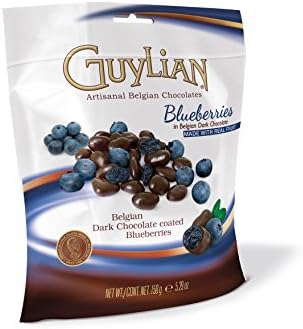 Guylian Belgium Chocolates Dark Chocloate, Blueberries, 5.29 Ounce (Pack of 12)