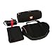 Travel Case for JBL Xtreme Portable Wireless Bluetooth Speaker fits Power and Adapter by co2CREA (Black Soft Case)