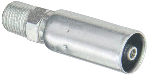 EATON Weatherhead Coll-O-Crimp 04U-104 Male Pipe Rigid Fitting, Low Carbon Steel, 1/4