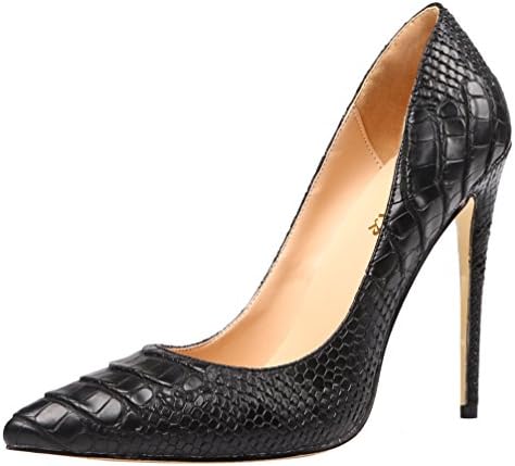 AOOAR Women's Snakeskin-Print High Heel Dress Pumps Shoes