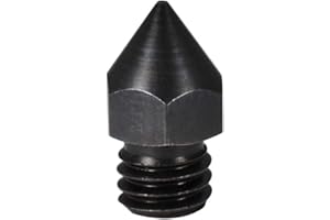 POLISI3D 1piece High Temperature Sharp Hardened Steel MK8 Nozzle 0.25mm Compatible with 1.75mm Creality CR-10 All Metal Hotend, Ender 3 V2 / pro, CraftBot, Prusa i3 3D Printer (0.25mm)