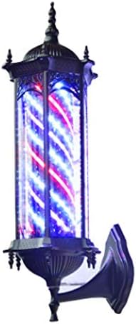 Barbershop Light Box Mini Salon Retro Door Outdoor Light Salon Sign Light Rotating Hair Turning Light Barber Light,B