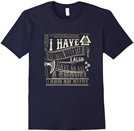 Men's Viking Dad i have a beautiful daughter Large Navy