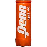 Penn QST 60 Tennis Balls - Youth Felt Orange Dot Tennis Balls for Beginners - 1 Can, 3 Balls