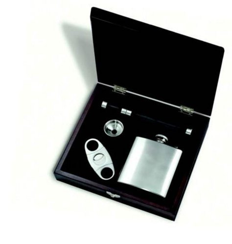 Franmara Flask and Cigar Gift Set