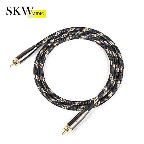 SKW Subwoofer Cable RAC to RCA Multiple Shield with Single Crystal