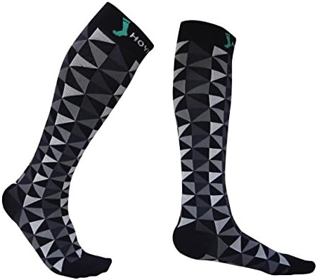 Most Popular Camo Print 20-30 mmHg Running and Sports Compression Socks for Men & Women, Recovery Fast (XX-Large, Black diamond)