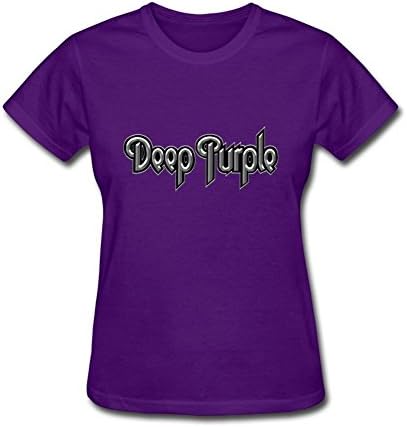 Yhdjk Women's Deep Purple Metal Logo T Shirt Purple XXL