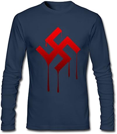 Anti Nazis Melting Men's Autumn Long Sleeve T Shirt Crewneck Tees