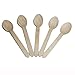 HUJI Eco- Friendly Wooden Spoons - Disposable Wood Cutlery! 50 Spoons 6.1