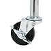 Seville Classics Heavy Duty Stem threader swivel Locking Casters Set of 4 Wheels, for Office, Kitchen, Garage, Warehouse, Steel Alloy, 4