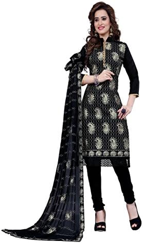 minu Women's Salwar Suits Sets Stitched 38 Black