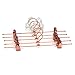 Koobay 10PS/LOT 14“ Shiny Metal Rose Copper Gold Clips Pants Hangers Trousers / Skirt Hang rack with Swivel Hook