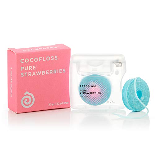 COCOFLOSS CoconutOil Infused Woven Dental Floss Sustainability Pack Strawberry Dentist