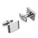 Iron & Oak Men’s High-Polished 316L Stainless Steel Cufflinks with Gift Box – Premium Quality (Steel)
