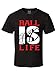 Gs-eagle Men's Ball Is Life Graphic T-Shirt Large Black