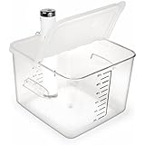 EVERIE Collapsible Hinge Sous Vide Container Lid Compatible with ChefSteps Joule Cookers and 12,18,22 Quart Rubbermaid Container (Side Mount)