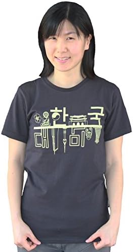 Unisex Short Sleeve Funny Korean T-shirt (Memories of Korea) (X-Large)
