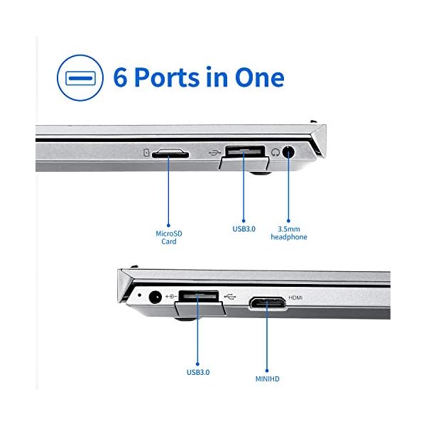 Laptop 15.6 inch, 1920x1080HD display, Intel J4115 CPU. 8GB RAM，256GB SSD，Windows 10（gray）