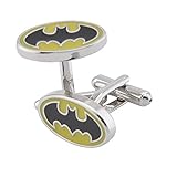 TAILUN Men's Wedding Cufflinks Super Hero Cufflinks (Yellow Batman)