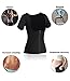 QUAFORT Women's Neoprene Sweat Vest Sauna Suit Slimming Body Shaper Workout Hot Waist Trainer Shirt Top With Sleeves