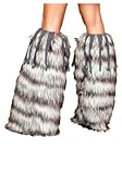 Fur Leg Warmers with Beads