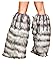 Fur Leg Warmers with Beads
