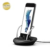 iPhone 6 Charging Dock Desktop Chargers Stand Desk Station Holder Easy Station for iPhone 7/6/SE/6S/5S/5 (Grey)