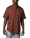 Columbia Men's Tamiami II Short Sleeve Shirt, Rusty, Large