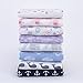 NoJo 100% Cotton Fitted Crib Sheet, Anchors, Navy/White