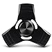 Hand Spinner Fidget Toy, FeBite EDC Spinner Focus Toy Pure Aluminum High Speed Spins Helps Focusing for Anxiety Stress Reducer Relieves ADHD ADD Autism Adult Children (Black)