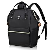 Bebamour Casual College Backpack Lightweight Travel Wide Open Backpack for Women&Men