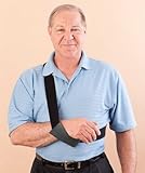 DYNAMIC-ARM-SLING. Black. Premium Arm and Shoulder Orthosis. Provides unmatched support, full-time comfort, instant entry and exit, natural mobility, and great appearance. Satisfaction guaranteed, 30-days money back!