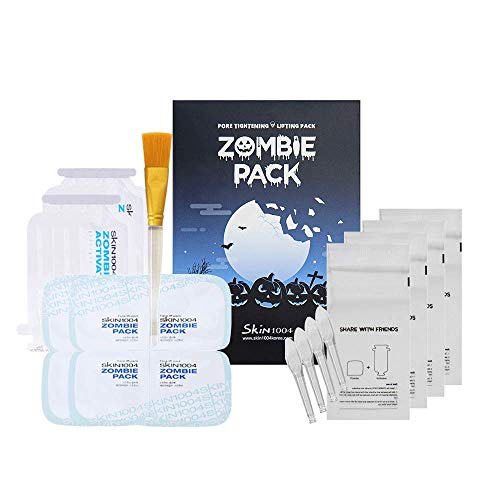 SKIN1004 Zombie Pack – Wash off Face Mask for Aging Skin, Fine Lines Wrinkles, Enlarged Pores, Dryness, Lifting and Hydrating (1 Box (Halloween Edition))