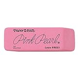 Paper Mate Pink Pearl Erasers, Large, 12 Count