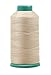 Mandala Crafts Bonded Nylon Thread Cream Heavy Duty Sewing Threads - 1500 YDs Size 69 210D T70 Tex 70 Thread for Leather Jeans Weaving Outdoor Marine Upholstery Threads