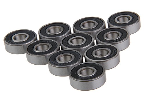 Generic 8Pcs 608RS Carbon Steel Colorful Rubber Cap Bearings, Skateboards Inline Skate Rollerblade Etc 8x22x7mm Skate Bearings Set - Thumbnail 5