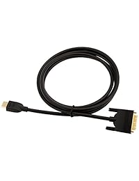 Basics Cable de salida adaptador de HDMI a DVI, de 6 pies. 24 unidades 6 patas Negro