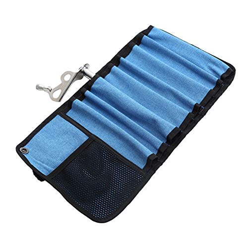 Freahap Organizer Bag Ice Screw Bag Tent Stake Organizer Tool Bag for Rock/Ice Climbing Equipment Gear Bag Blue