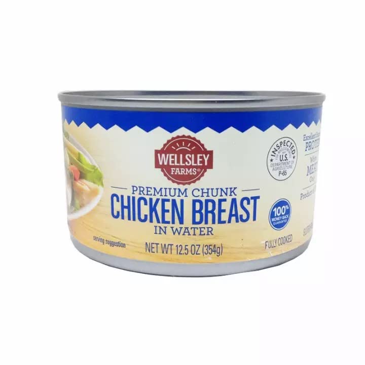 Wellsley Farms White Premium Chunk Chicken Breast in Water, 12.5 Ounce