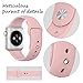 top4cus 42mm Size Soft Silicone Replacement Sport Strap iWatch Band for Apple Watch 42mm All Model - Medium/Large - Medium/Large - Sport Vintage Rose
