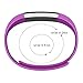 moreFit Fitness Tracker, Slim Touch Screen Activity Health Tracker Wearable Pedometer Smart Wristband, Silver/Purple