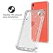LONTECT Compatible iPhone Xr Case Glitter Crystal Clear Sparkle Bling Heavy Duty Hybrid Sturdy Armor High Impact Shockproof Protective Cover Case for Apple iPhone Xr 6.1 2018, Clear/Silver Glitter