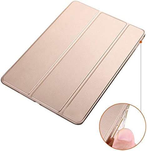 IPad Air 2 Case, Teeyu Smart Cover Cover Translucent Matte Back Tape Auto Sleep / Wake Up Function [Ultra Slim] [Lightweight] (Champaqne Gold)