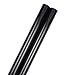 JAM Paper Gift Wrap - Glossy Wrapping Paper - 50 Sq Ft Total (30 in x 10 Ft Each) - Black - 2 Rolls/Pack