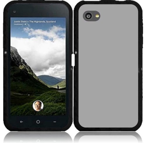 HTC First ( AT&T ) Phone Case Accessory Clear TPU PC Hybrid Cover with Free Gift Aplus Pouch