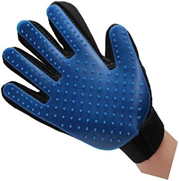 KMM Pet Grooming Glove Hair Remover Mitt Deshedding Brush Massage Glove For Cat And Dog PG520