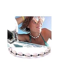 Canboer Gargantilla de concha natural, hecha a mano, collar de Hawaii, joyería para mujeres, niñas, damas
