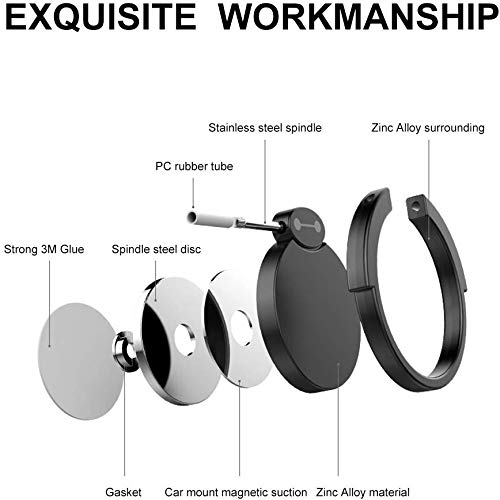 image for Sokuci Finger Ring Stand 3 Pack, AMA Forest 360° Rotary Cell Phone Ho